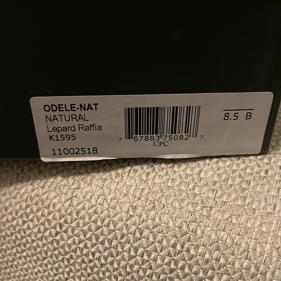 Kate Spade leopard raffia heels - Picture 2 of 4